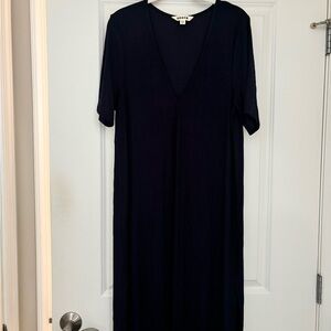 Boden Navy V-Neck Midi Dress